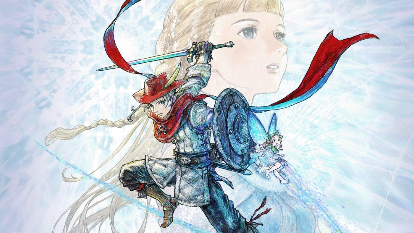 The Adventures of Elliot: The Millennium Tales key art with Elliot, Faie, and a bright fantasy backdrop