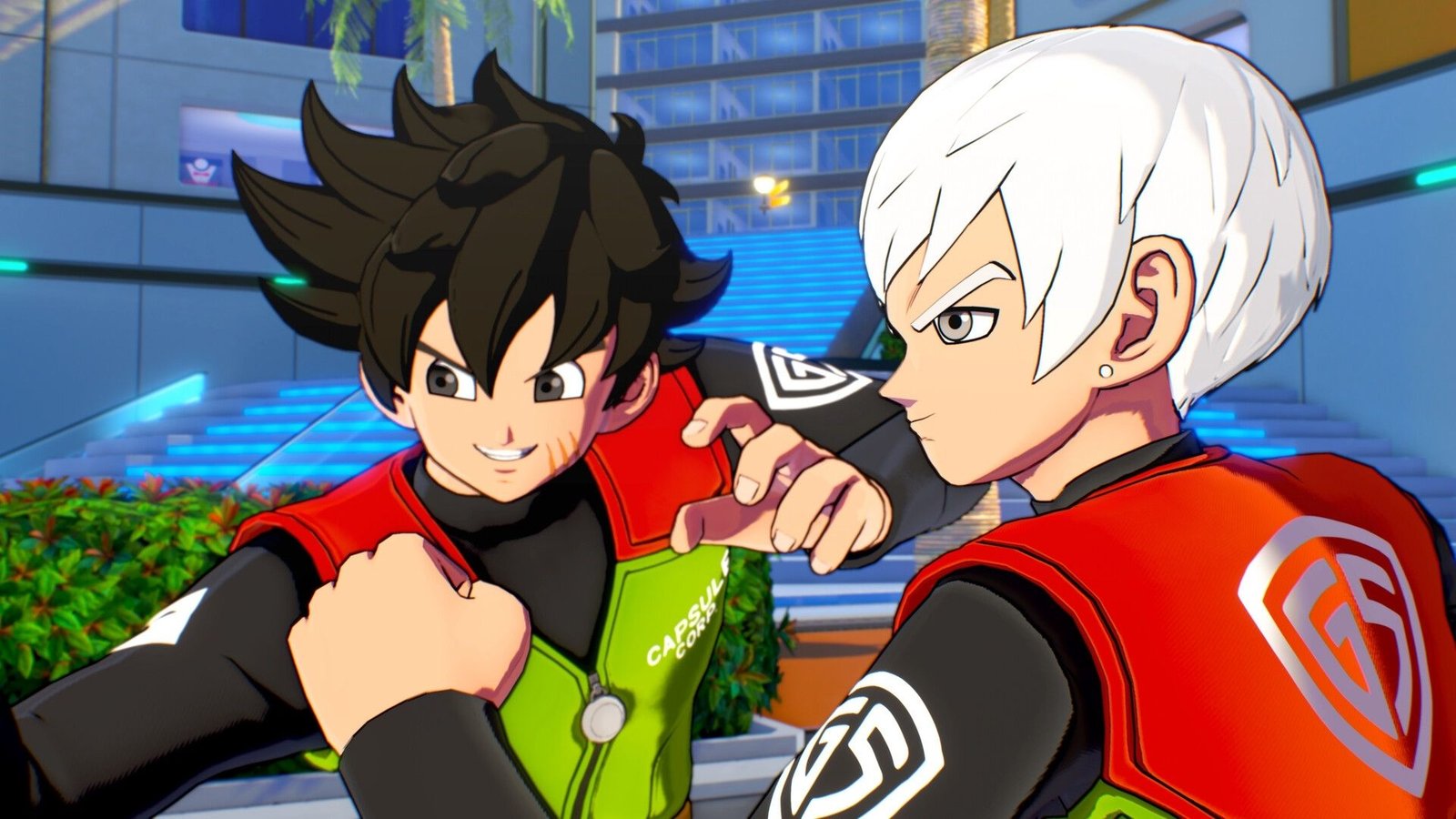 A player character meeting Brett in Dragon Ball Xenoverse 3