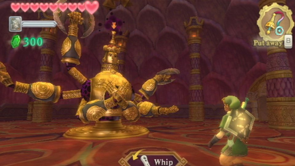 Link fights in The Legend of Zelda: Skyward Sword