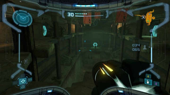 An alien environment from Metroid Prime