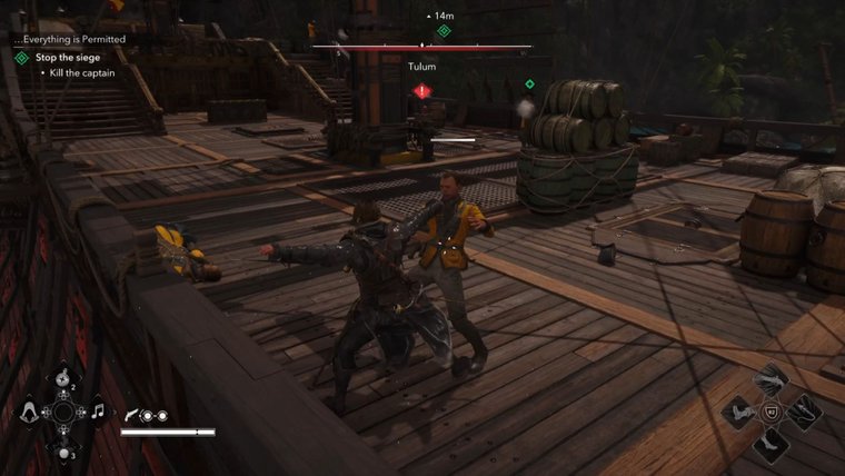 Edward fighting enemies in Assassin’s Creed Black Flag Resynced