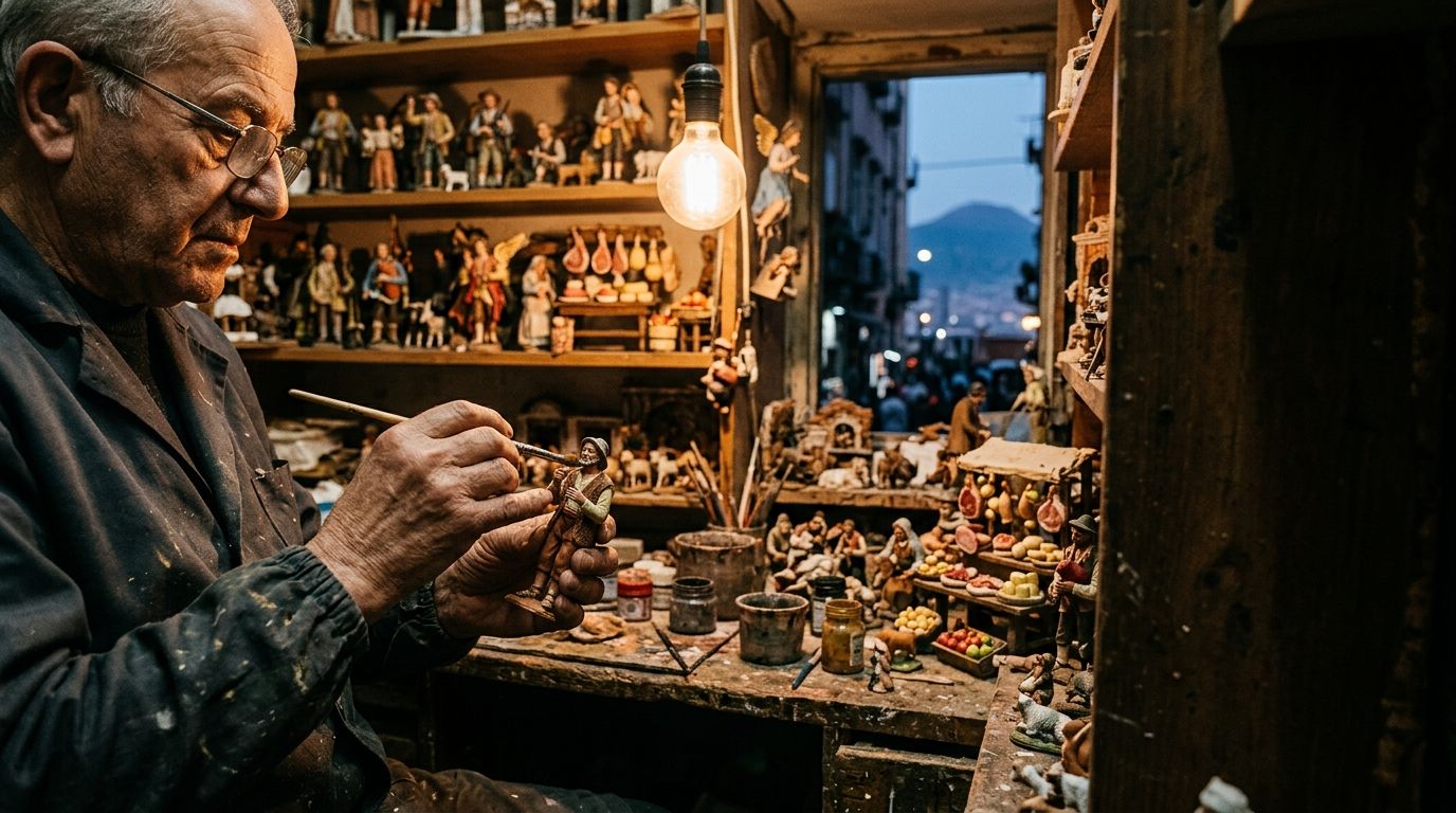 Thumbnail for The Last Bells of Via San Gregorio Armeno: How Naples Builds Its Nativity Between Ash and Miracle